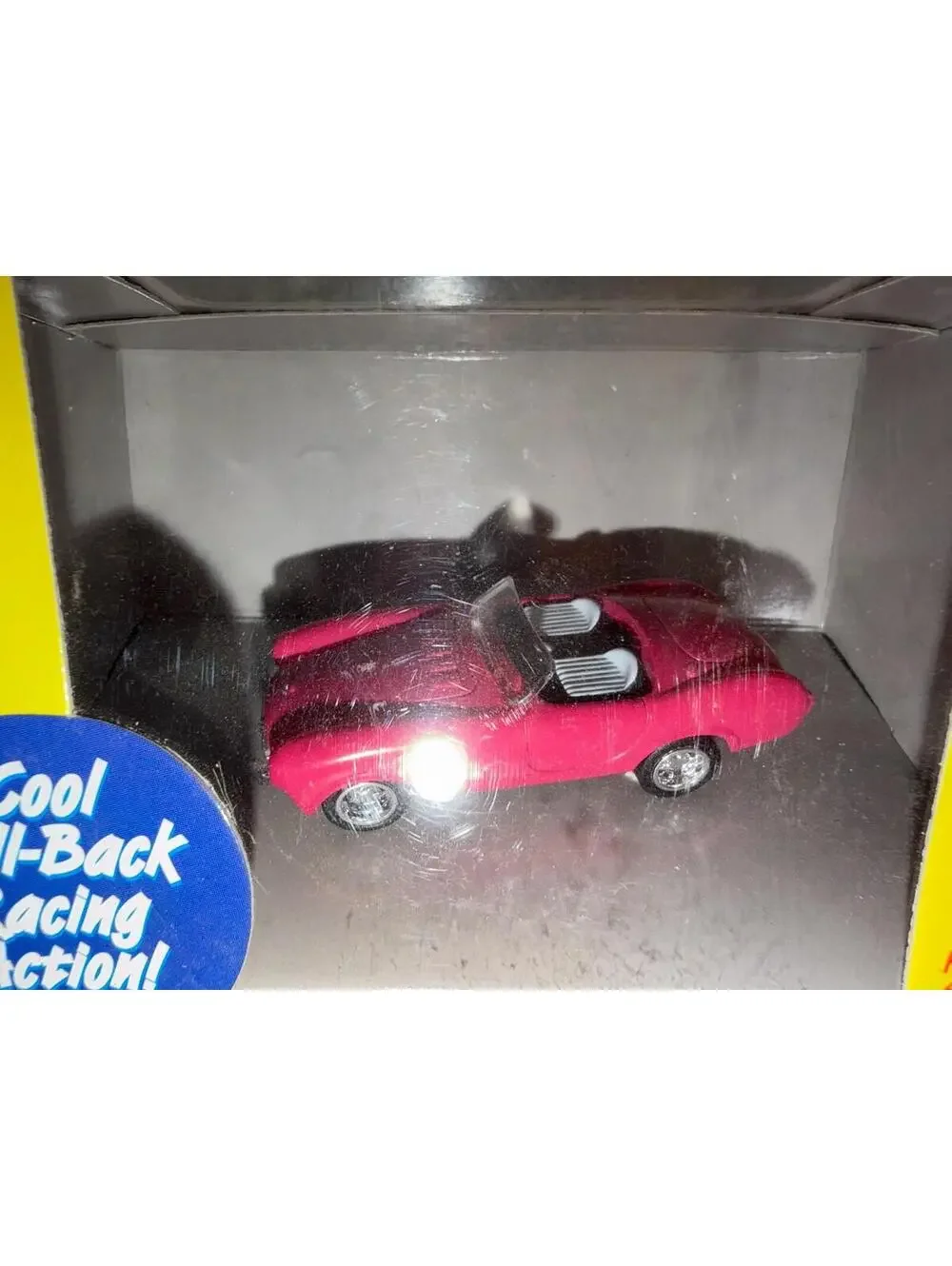 Johnny Lightning Thunderjets 500 Chevy Corvette Pull-Back Diecast 1:64 Scale